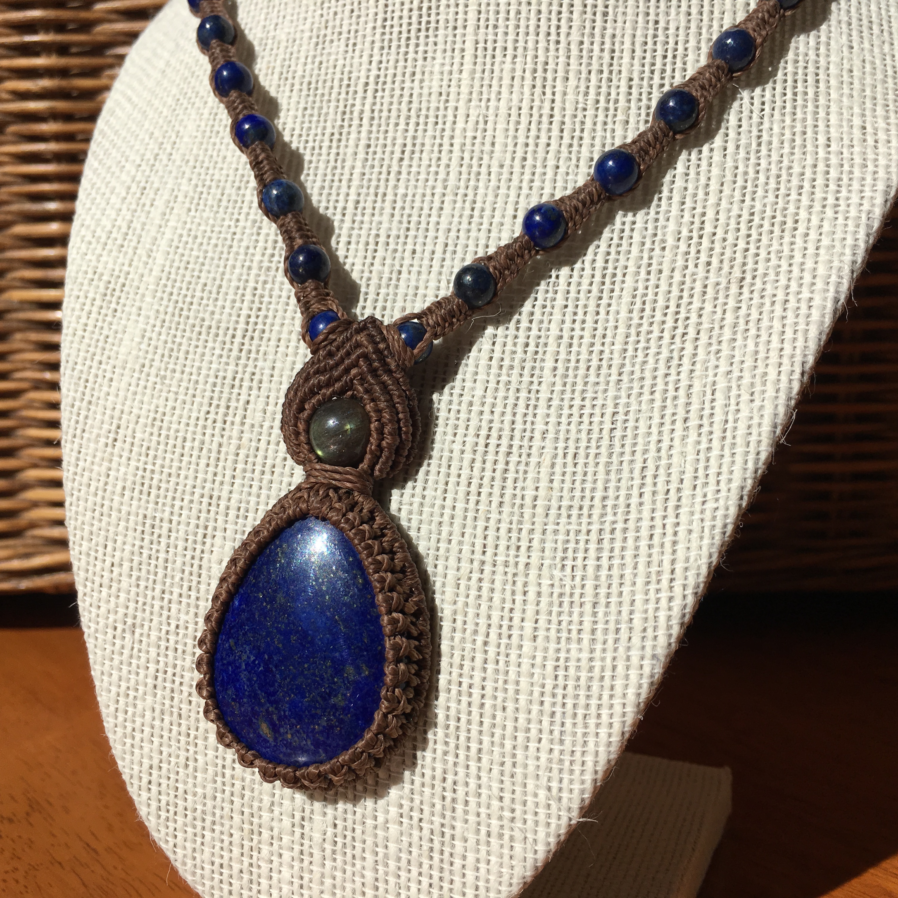 Lapis Lazuli with Labradorite – SOLD