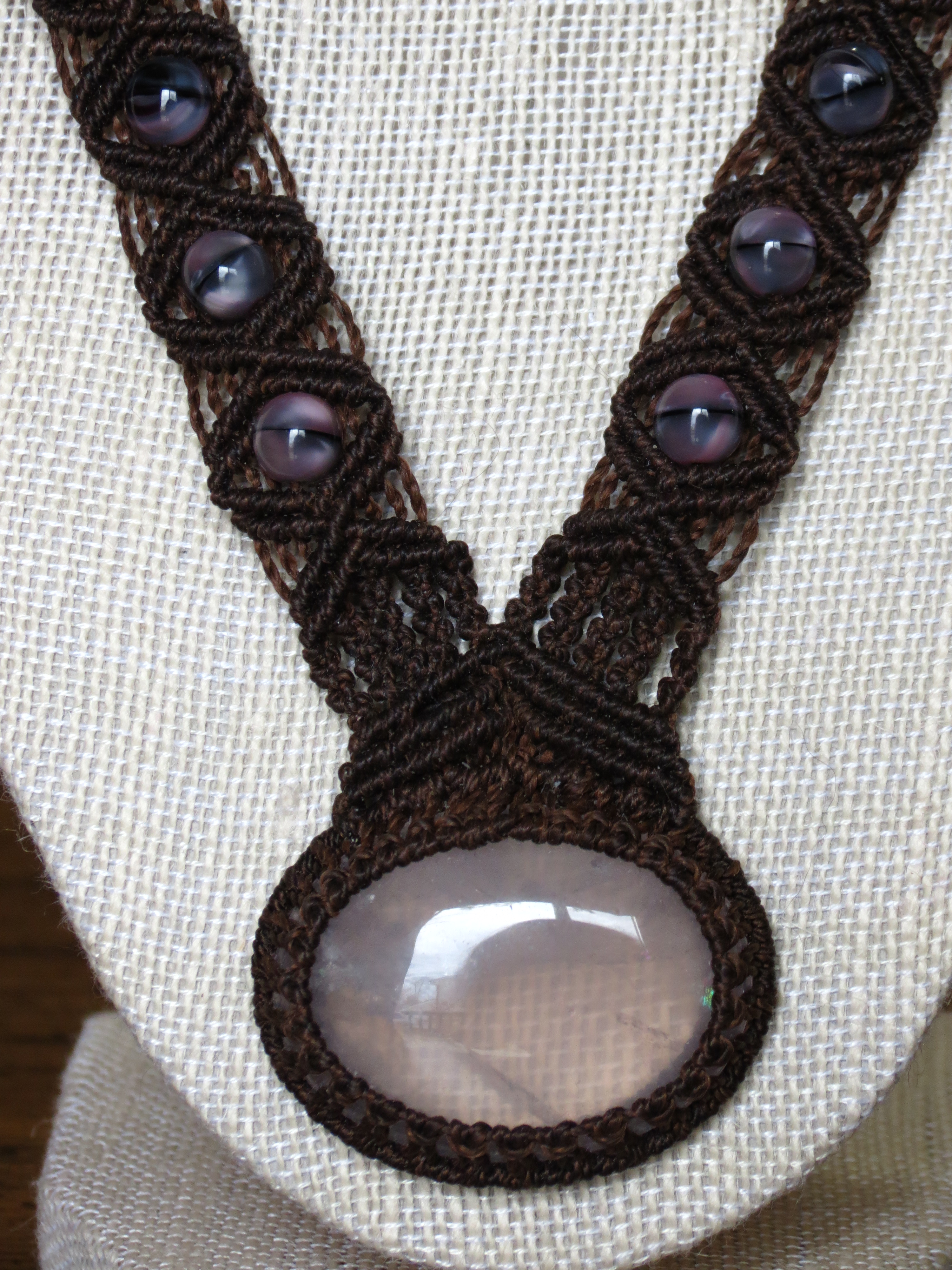 Rose Quartz & Czech Glass – SOLD