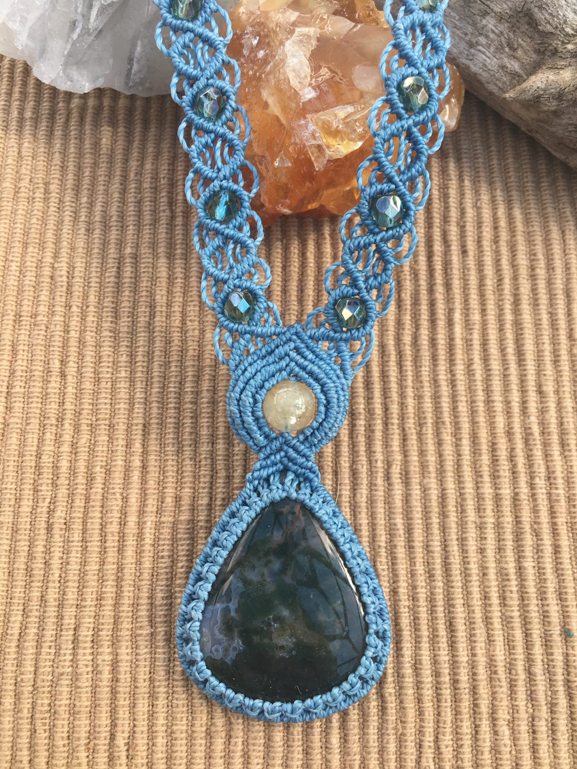 Moss Agate & Citrine – SOLD