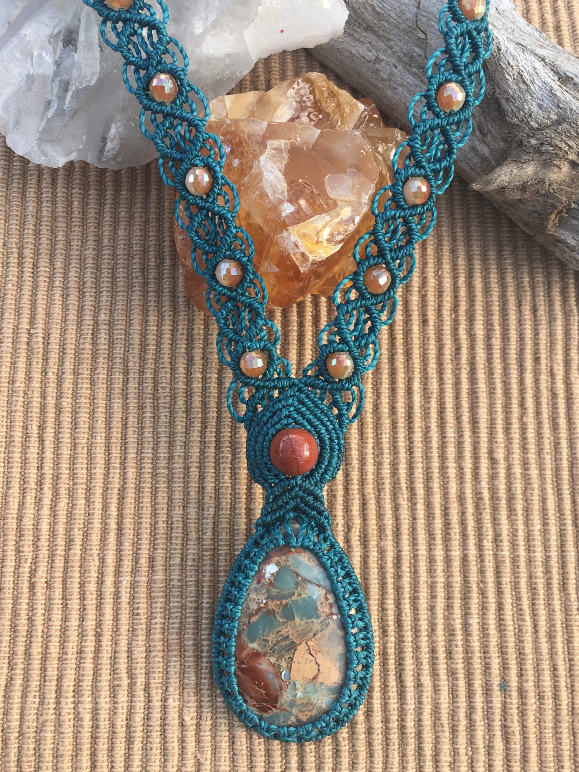 Snake skin Jasper & Red Jasper
