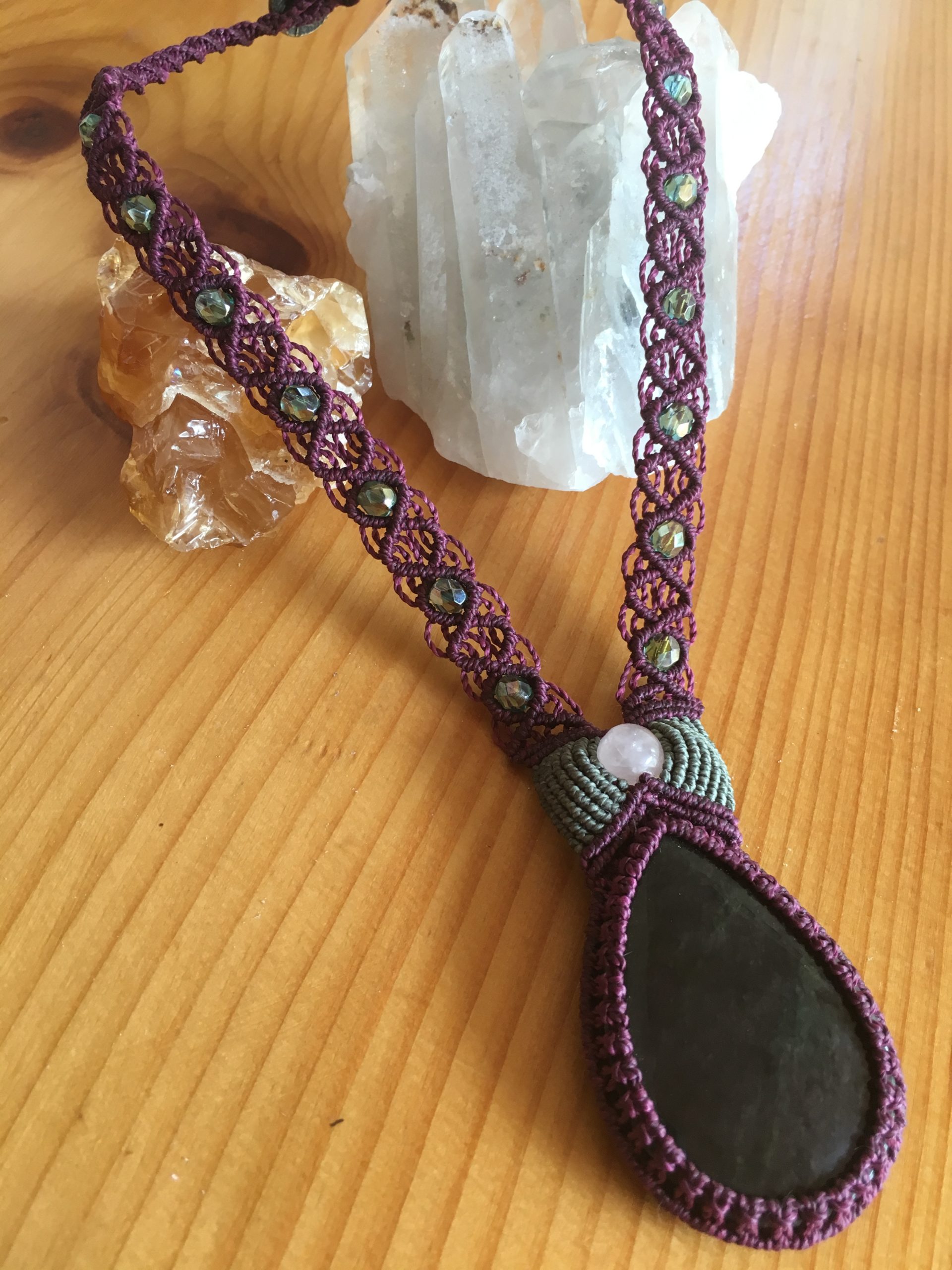 Obsidian & Rose Quartz – SOLD