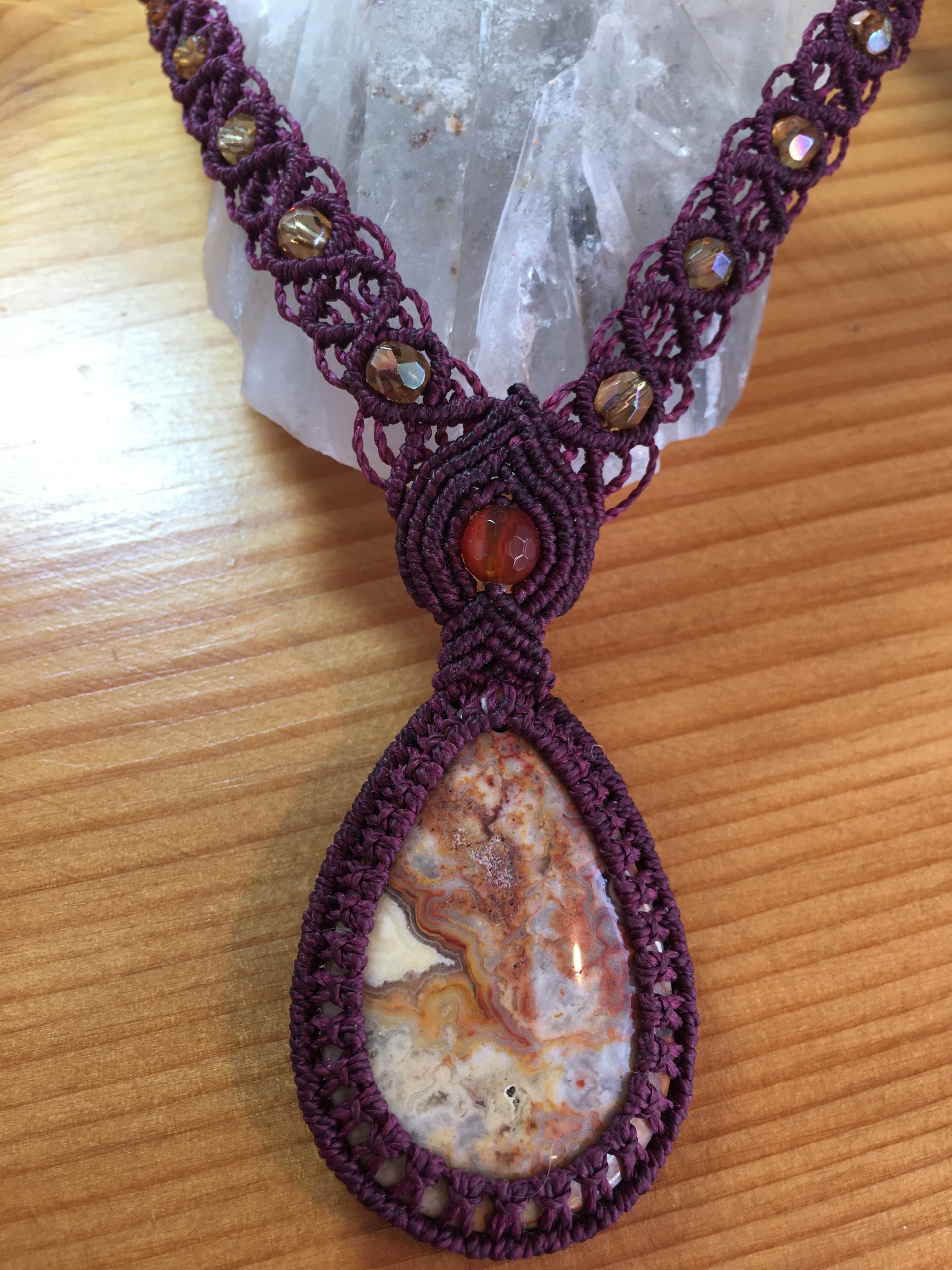 Yellow Lace Agate & Carnelian